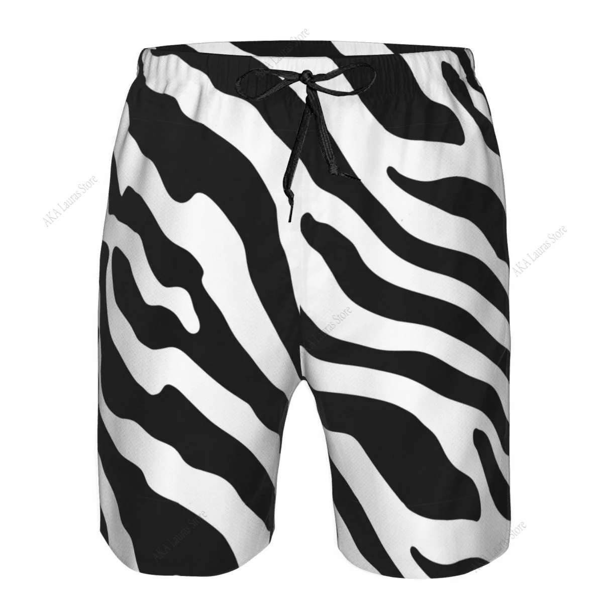 

Quick Dry Summer Mens Beach Board Shorts Briefs For Man Swim Trunks Beachwear Zebra Print