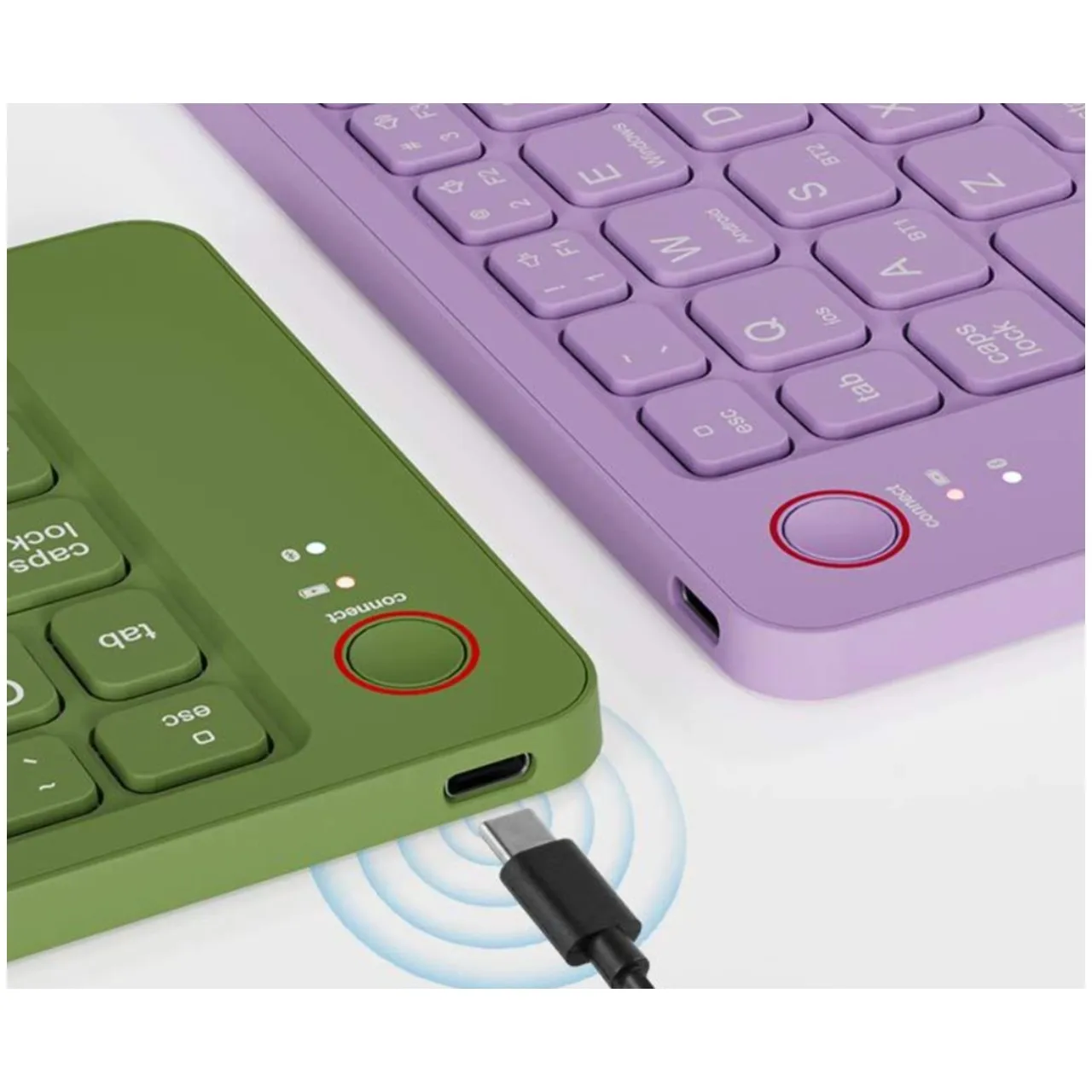 Mini teclado Bluetooth inalámbrico portátil, plegable, pequeño, utilizado para computadoras portátiles, teléfonos móviles y trabajo de oficina