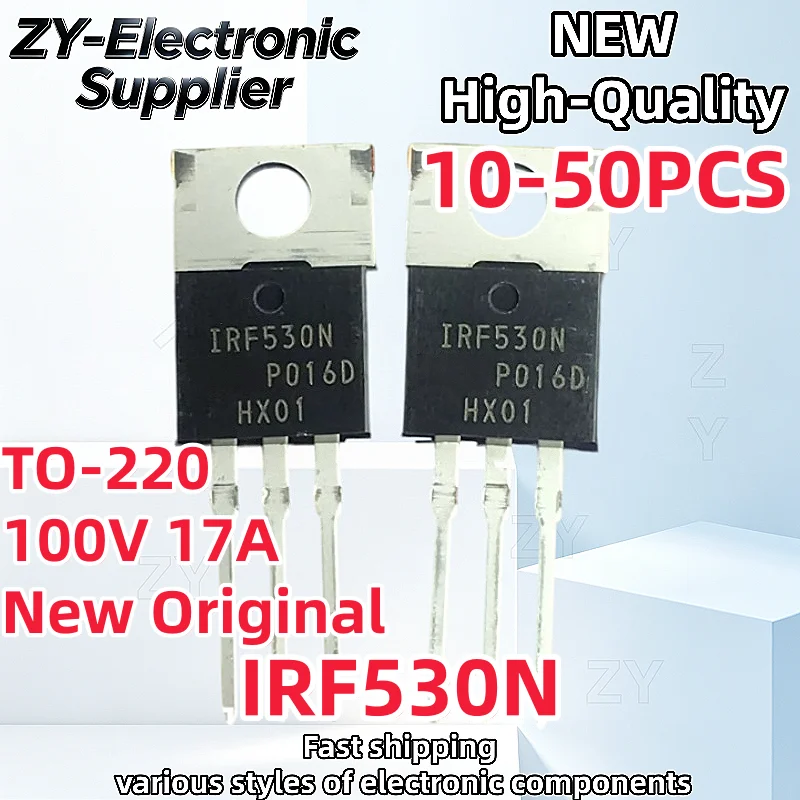 10-50Pcs IRF530N IRF530 Original Brand New IRF530NPBF TO-220 100V 17A MOS Field Effect Transistor Best Quality In Stock