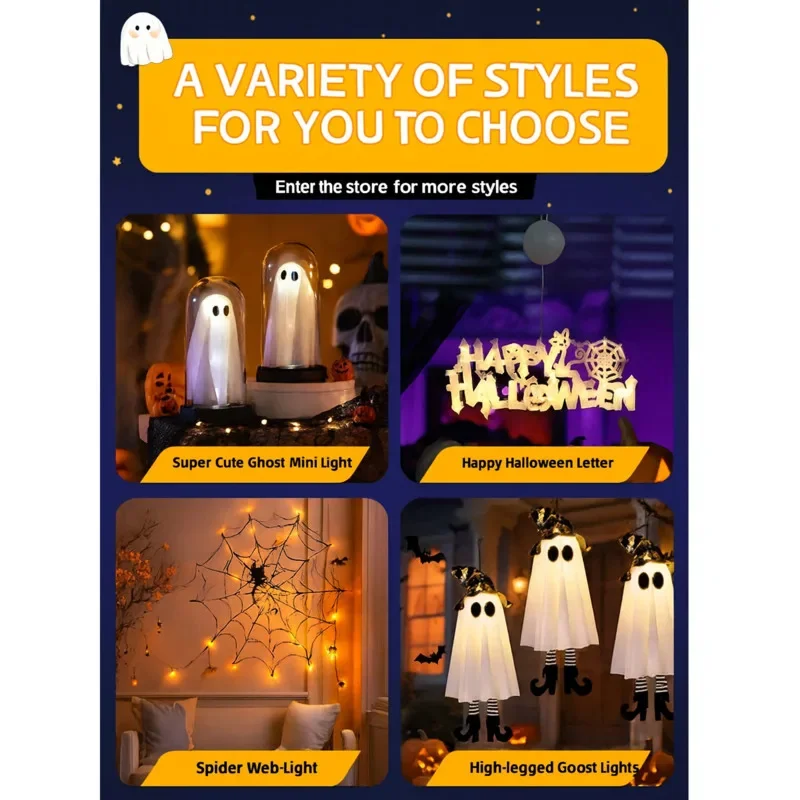 

Glowing Witch Ghost Hanging Decoration Halloween Party And Gathering Atmosphere Decoration Supplies Halloween Theme Activities