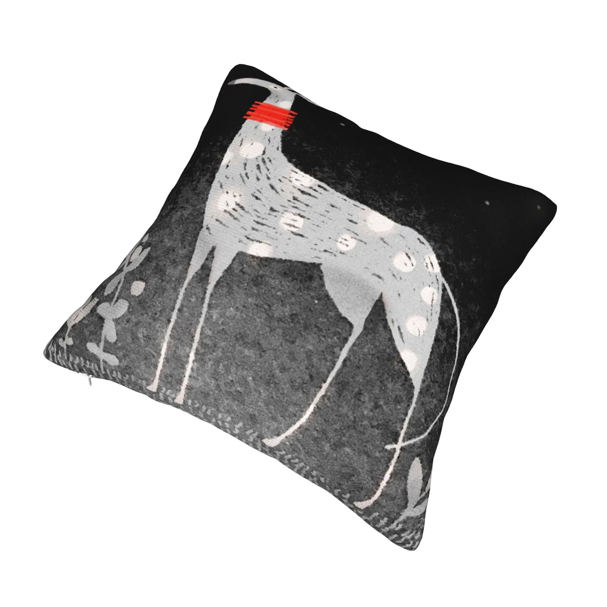 Night Hound Modern Throw Pillow Cover Decoration Whippet Greyhound Dog Car Cushion