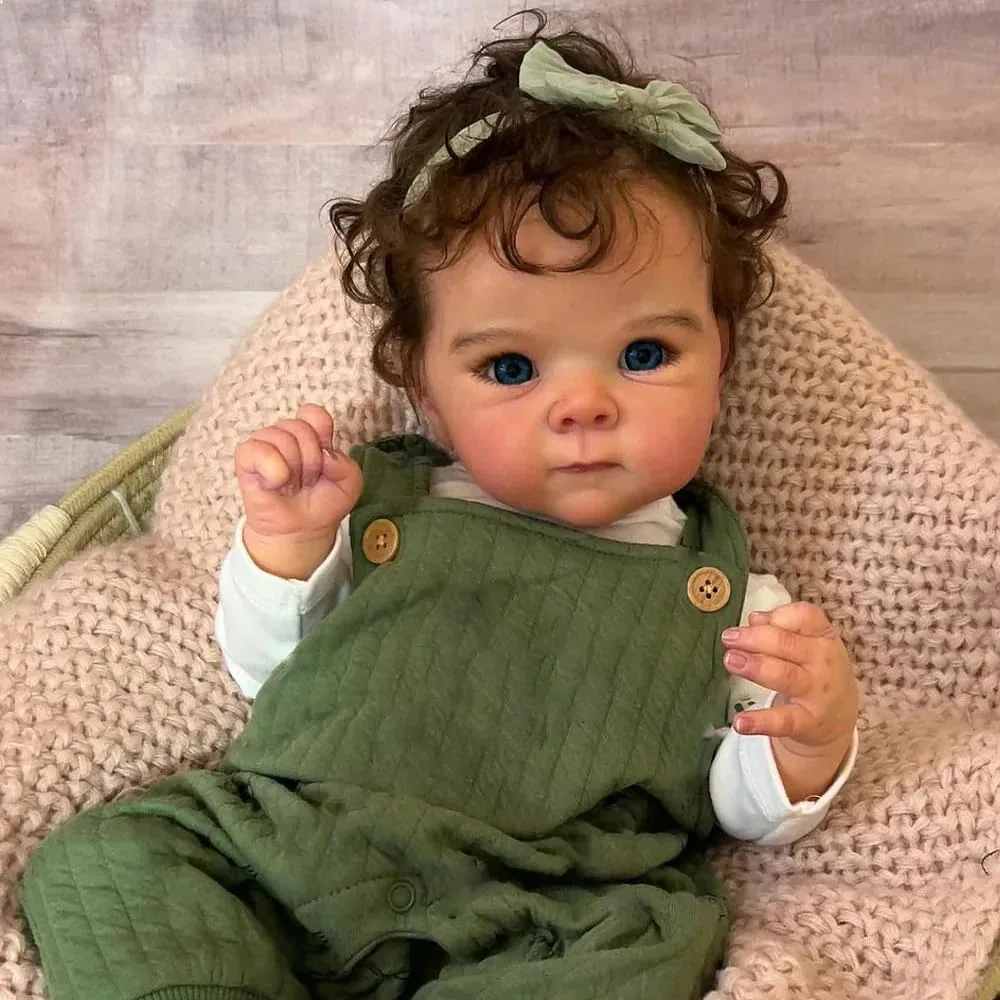 45CM Bettie Soft Cotton Body Lifelike Toddler Reborn Doll 3D Skin Multiple Layers Painting With Visible Veins Hand Root Hair