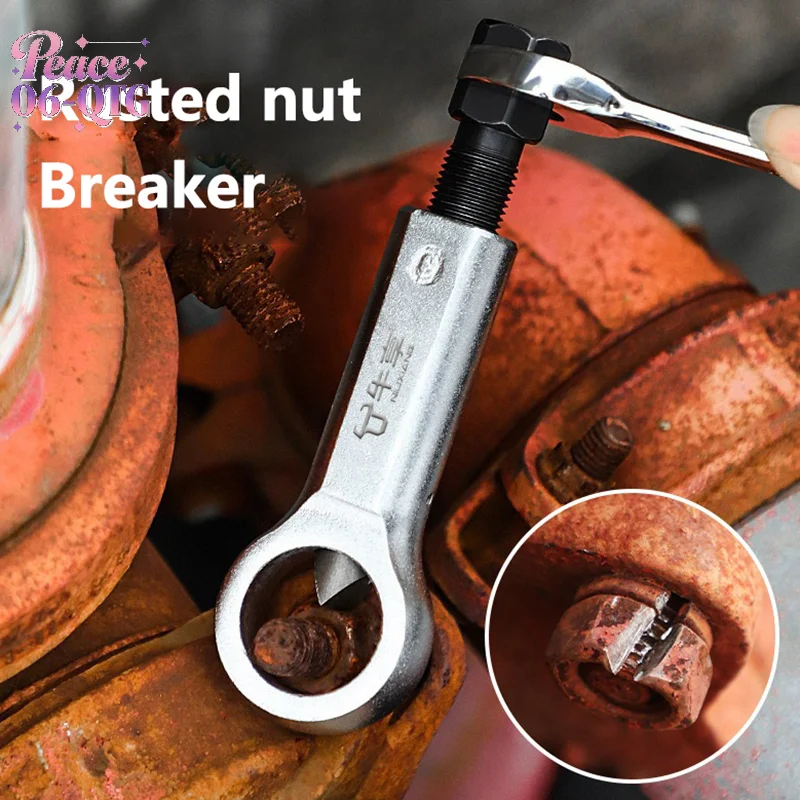 New 1PCS Heavy Duty Alloy Steel Nut Splitter Set 9 To 27mm Rusty Nut Cracker Remover Tools Kit For Manual Extraction