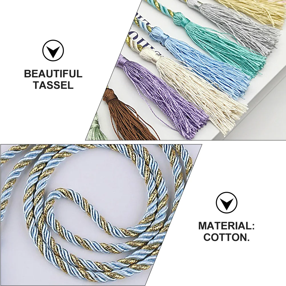 

2 Pcs Curtain Tie Rope Curtains Bras Drapery Tassel Tassels Fringe Ties Tieback Bandage Lace up