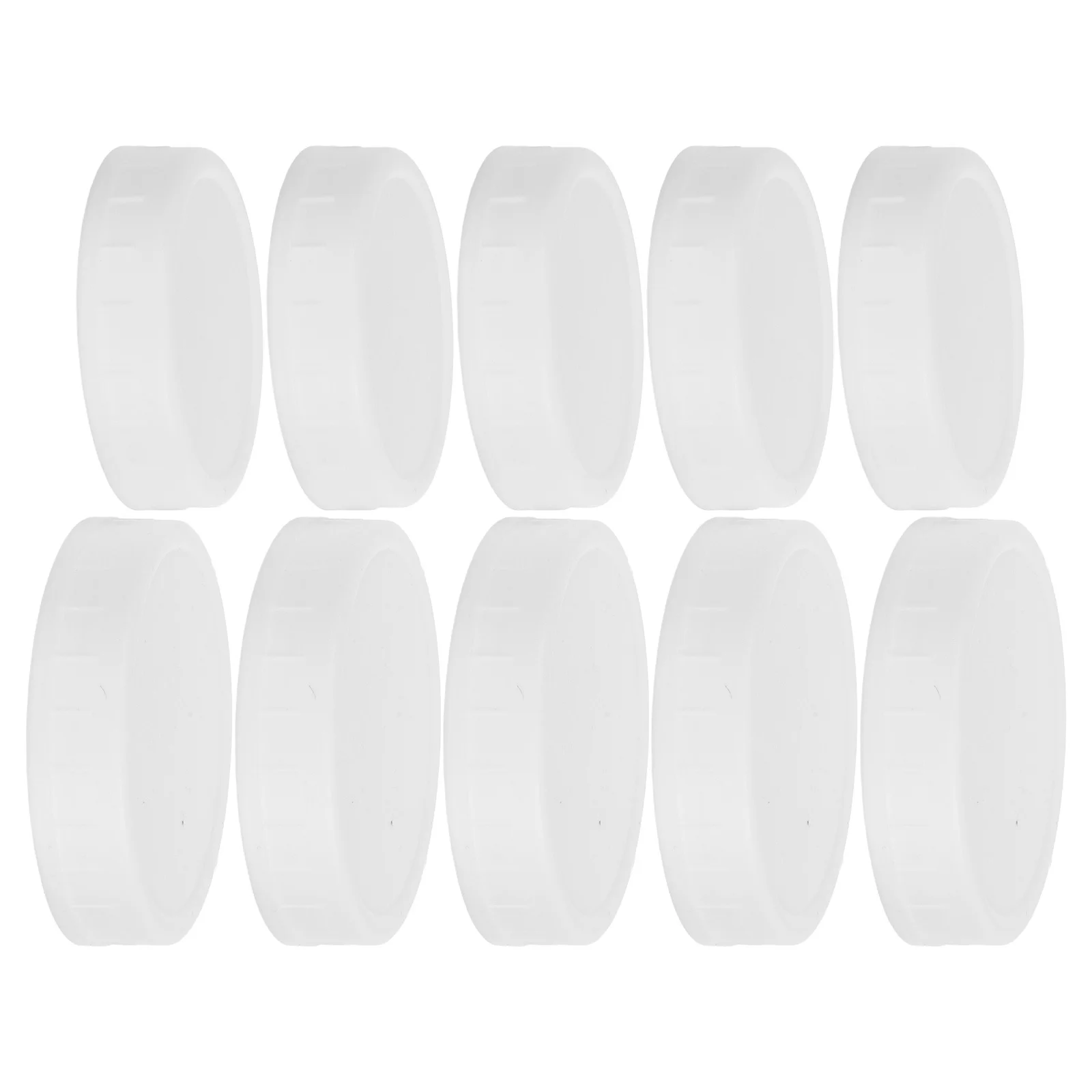 

16pcs White Plastic Mason Jar Lids Silicone Sealing Cap Airtight Leak-Proof Covers For Wide Regular Mouth Jars Freezer Storage