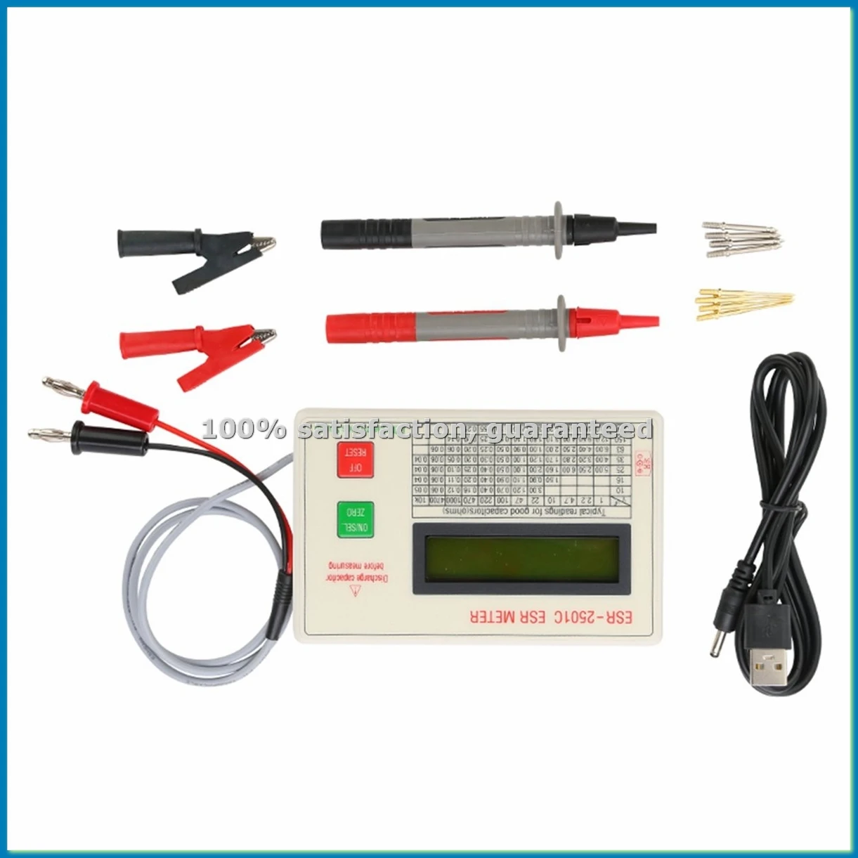 

Новый тестер конденсаторов ESR2501C: измеритель емкости в цепи с тестовыми зажимами и батареей - A79U