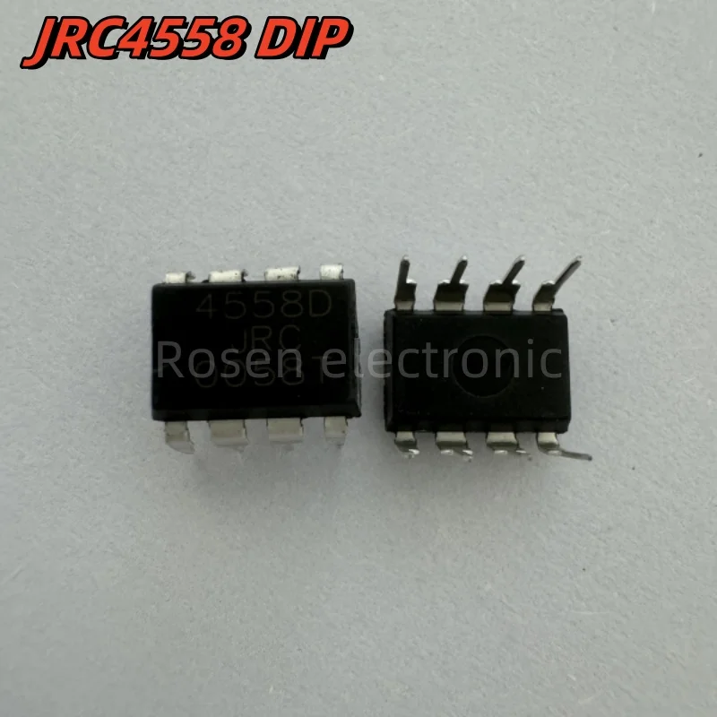 10PCS JRC4558 SMD DIP 4558D Integrate IC Chip Electronic Components Dual Operational Opamp Oscillator Amplifier Chip Assortments