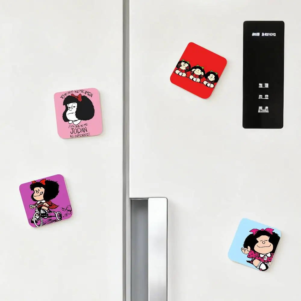 Hot M-Mafalda Refrigerator Magnet Creative Kitchen Home Decoration Soft Magnetic Decor Festival Gifts Multi Scene Use