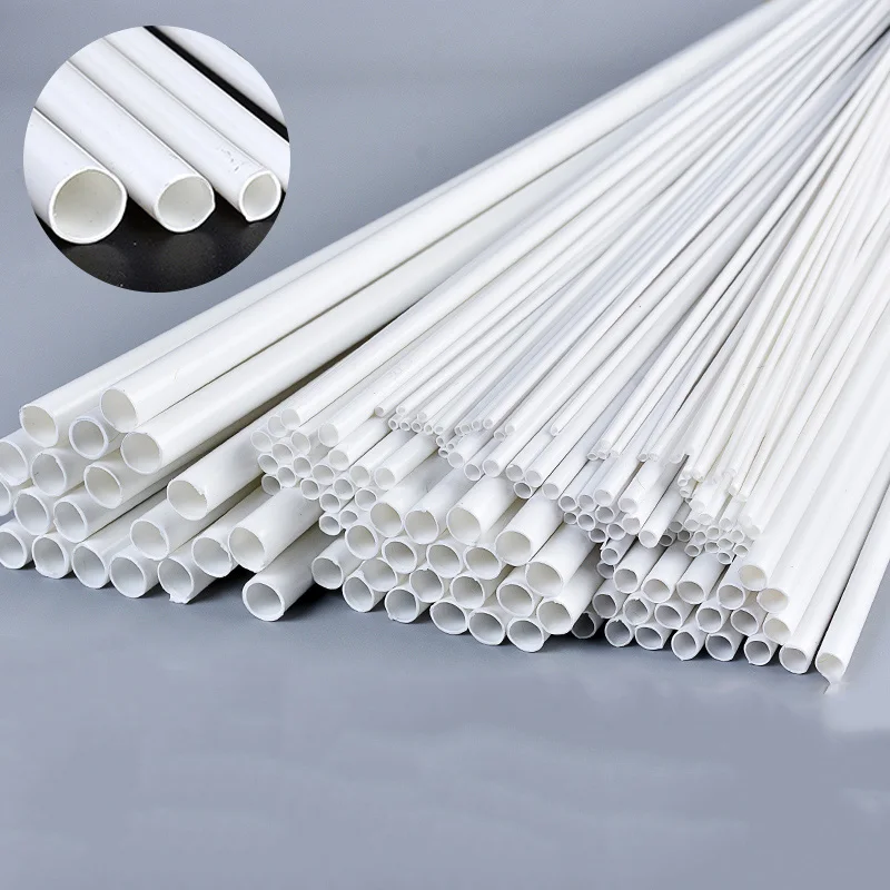 20pcs 50cm ABS Styrene Rod Plastic Pipe Hollow Tube Architecture Tube Square Stick Model Building kits Construction Material