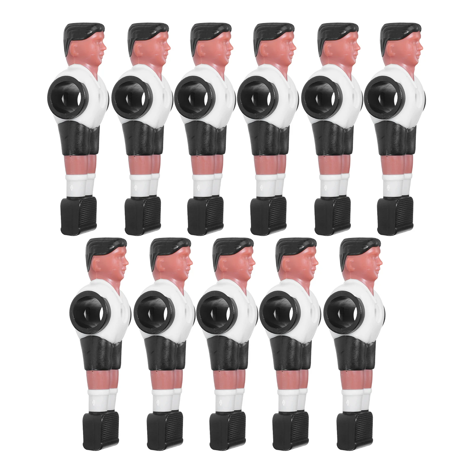 

11pcs Foosball Replacement Players Plastic Table Soccer s Football Machine Parts Team Set Smooth Coating For