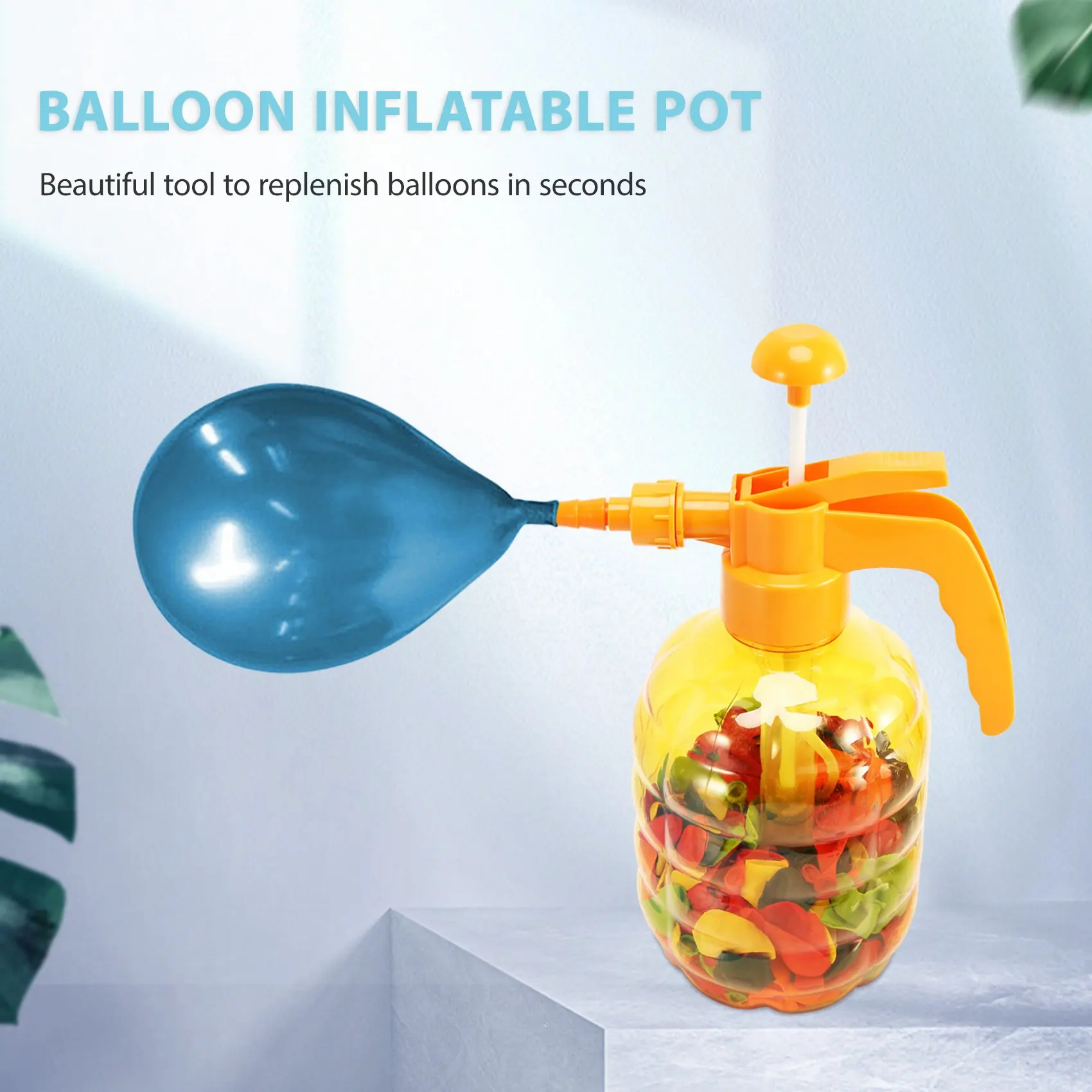 Portable Multifunctional Inflatable Air Water Bomb Balloon Pump with 500 Pcs Balloons for Kids Summer Party Outdoor Toy