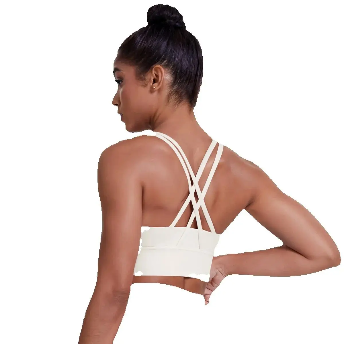 

Women Back Cross Strap Sports Bra Tank Top Push Up Crop Top Running Sport Bra Breathable Soft Fitness Underwear Women's Yoga Bra