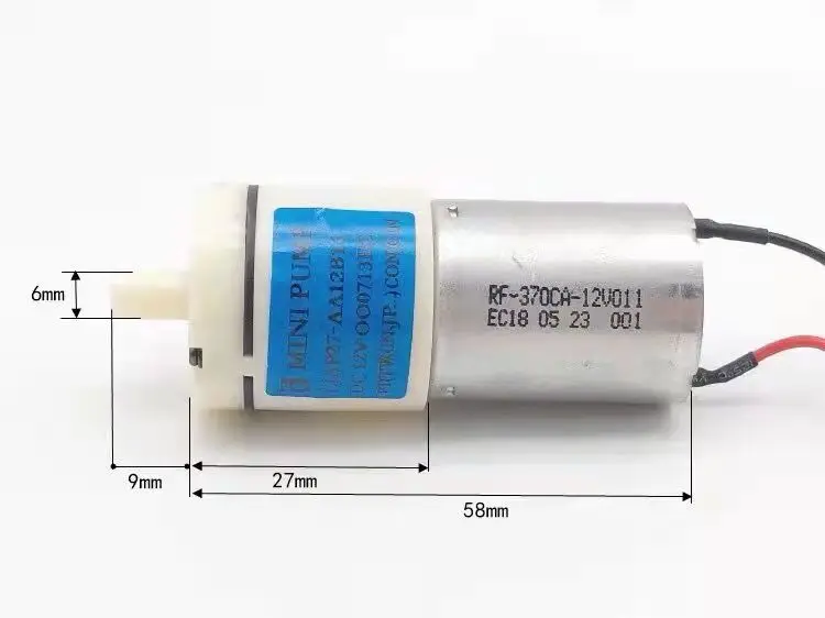 Nieuwe 12V 370 Micro Luchtpomp Druk Pomp Klassieke Blauwe Label CJAP27 Dc Medische Apparatuur Luchtpomp