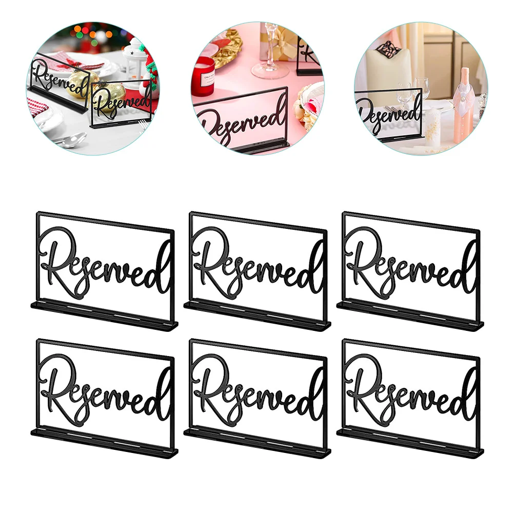 

Decorative Reserved Seating Signs Reservation Board Dining Room Table Wedding Decorations Office