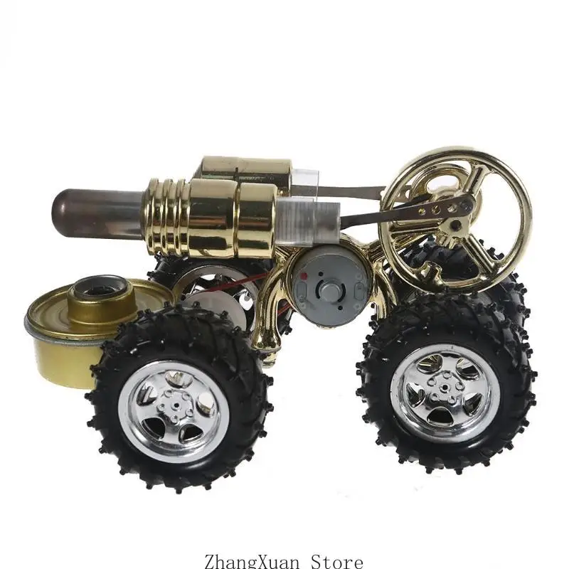 Klassisches Metall-Stirling-Automotor, Motor, Physik, experimentelles Spielzeug, Geschenke, Retro-Metall, Wissenschaft, für 3XUF – Detail 9
