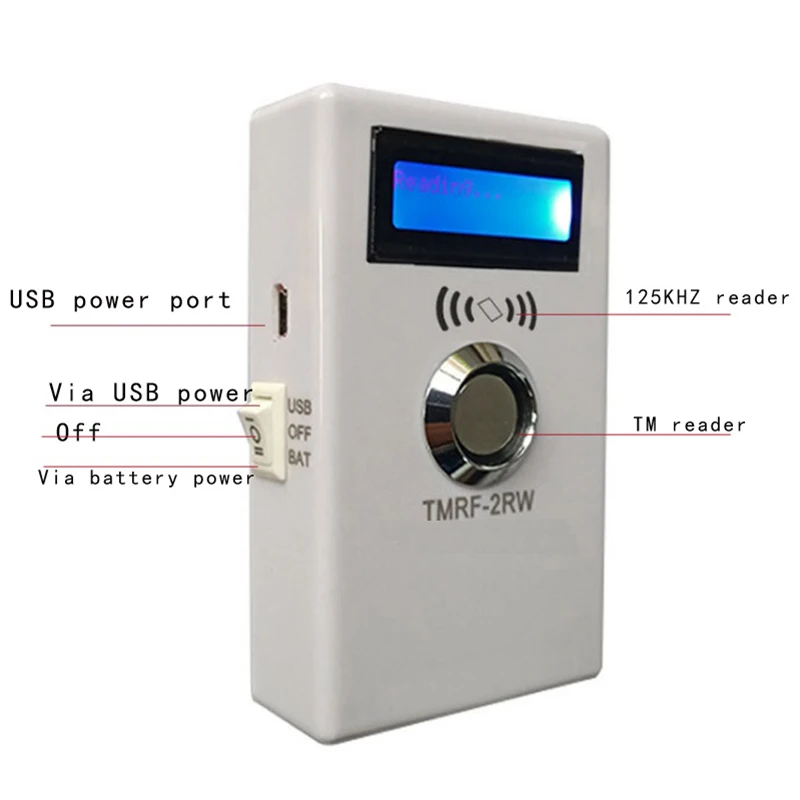 TMRF-2RW IButton Programmer DS1990A Duplicator Cloner Copier 125Khz RFID Reader Writer RW1990 Key Token RFID 1Pcs