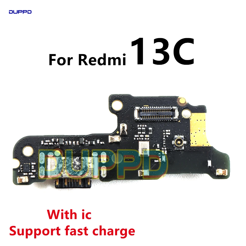 

For Xiaomi Redmi 13C USB Charging Dock Connector Port Board Flex Cable Repair Parts With IC