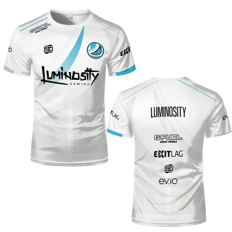 Esports Classic Luminosity Gaming Men Jersey Uinform Male Fashion 3D Print Mesh Breathable T-shirts Team Game Fans Clothing