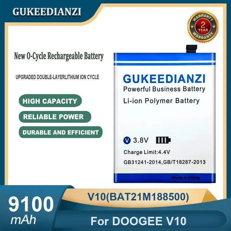 Аккумулятор для DOOGEE V10 V30 V20 Valencia 2 Y100 Pro BAT21M188500 BAT22M2310800 BAT21ZN1336000 Высокая емкость