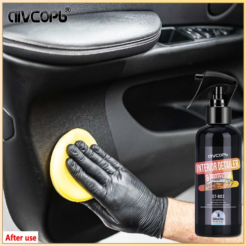 Restauratore di plastica per auto Ritorno al rivestimento in pelle lucida nera Prodotti per la pulizia automatica Parti in plastica Rinnova la cura dell'auto interna