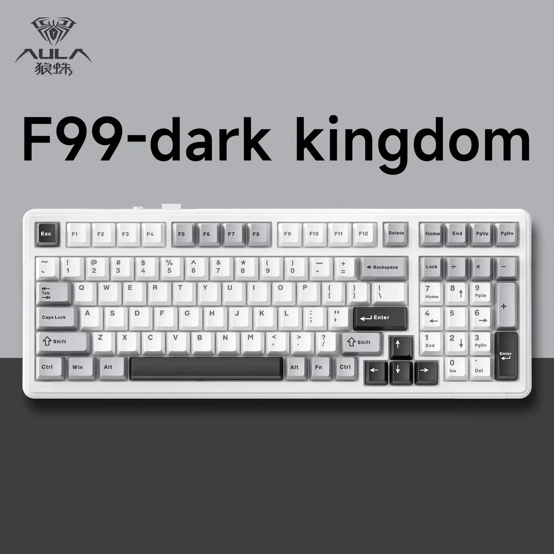 AULA F99/F99 Pro Dark Kingdom Mechanical Keyboards RGB Hot Swappable Keyboard  for Gaming Wireless Bluetooth Wired 3 Mode 98 Key