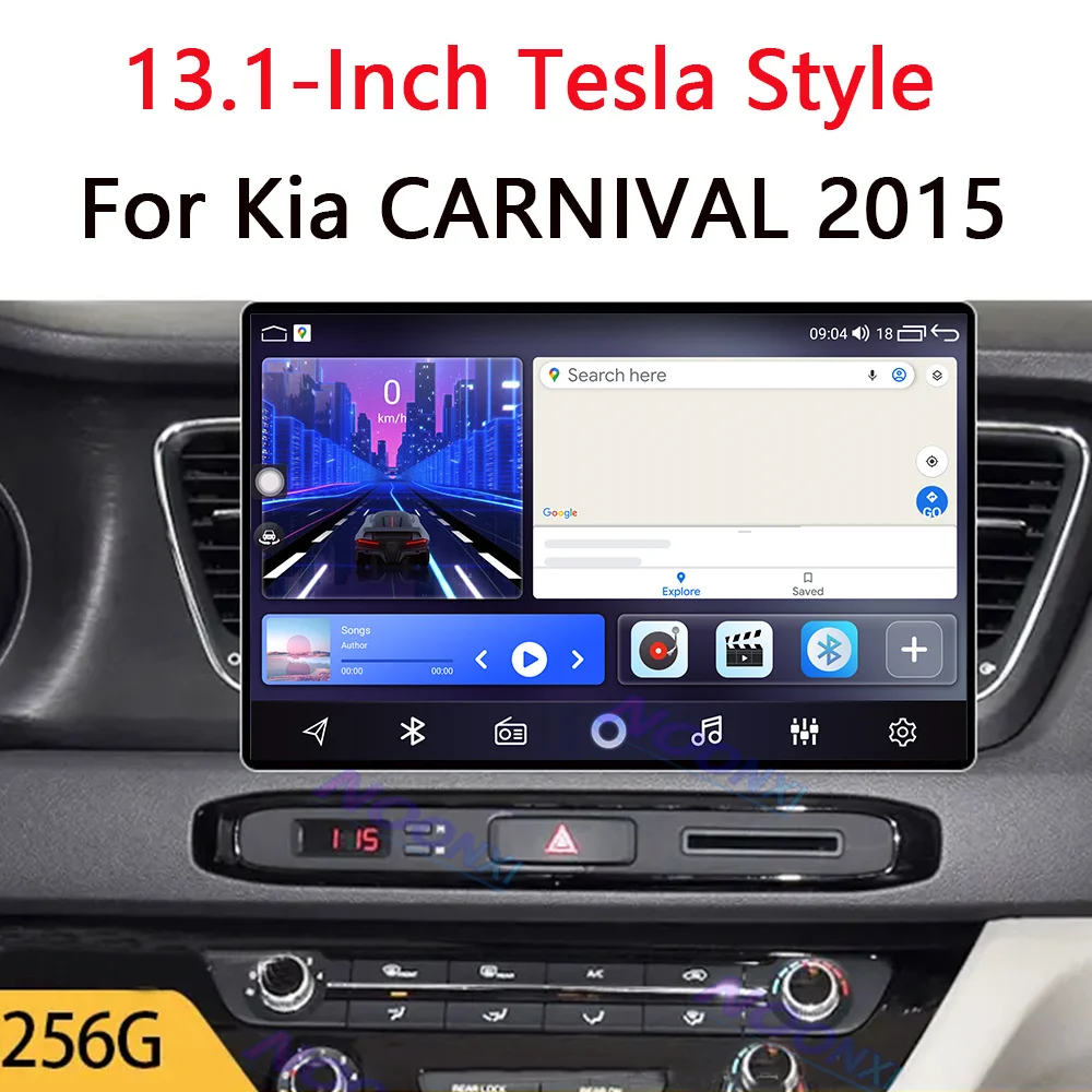 For Kia CARNIVAL 2015 All In One Car Radio 2 K Screen 1920x1200 RES Intelligent Android 13 System GPS Carplay 13.1 inch