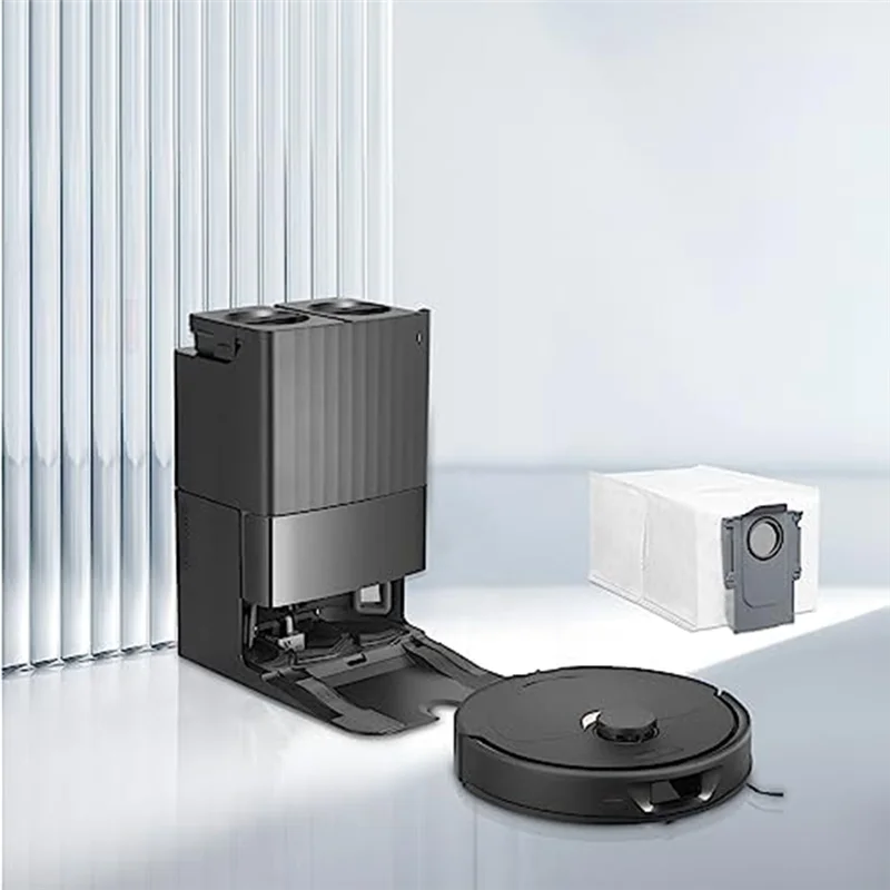 8-pack stofzakken onderdelen accessoires compatibel met Roborock Q Revo robotstofzuiger, wegwerpvervangingszakken met grote capaciteit