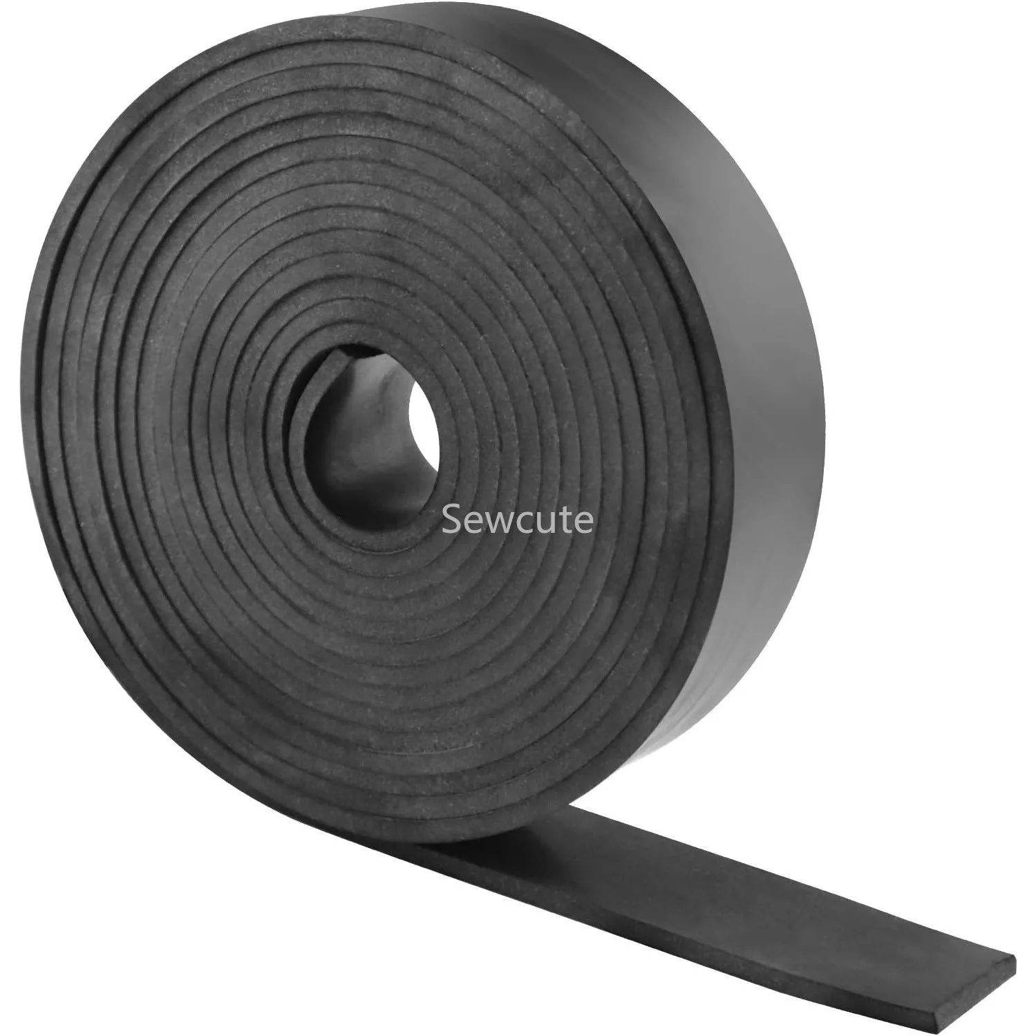 Neoprene Rubber Strips Rolls Solid Rubber Sheet for DIY Gasket Warehouse Pads Seals Weather Stripping Crafts Flooring Supports