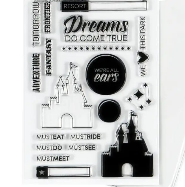 NEW English Clear Stamp /Seal For DIY Scrapbooking/photo Album Decorative Clear Stamp Sheets NC011
