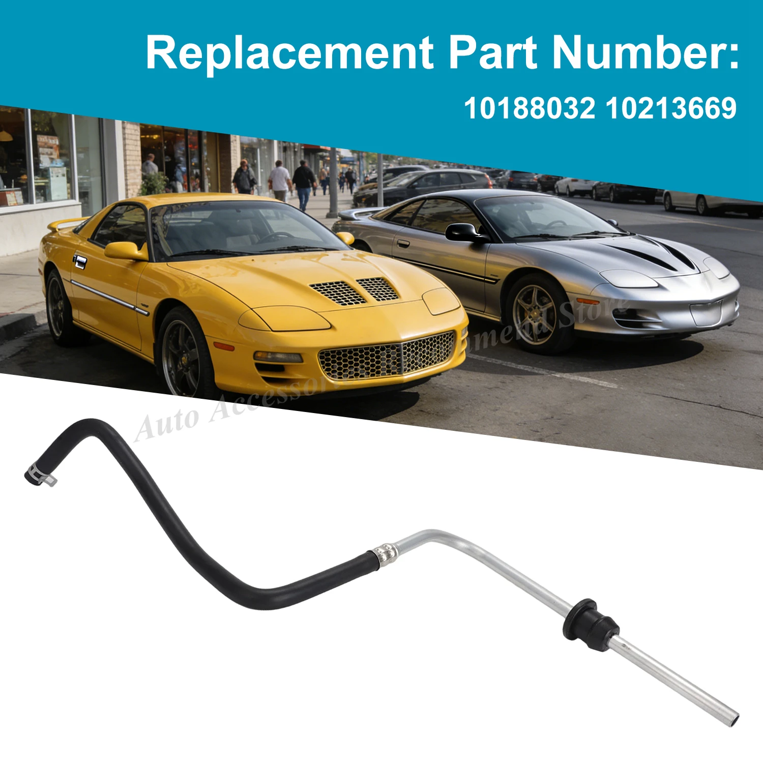 10188032 10213669 Manguera del Tanque de Recuperación de Refrigerante para Camaro Pontiac Firebird 1993-2002 1994 1995 1996 1997 1998 1999 2000 2001