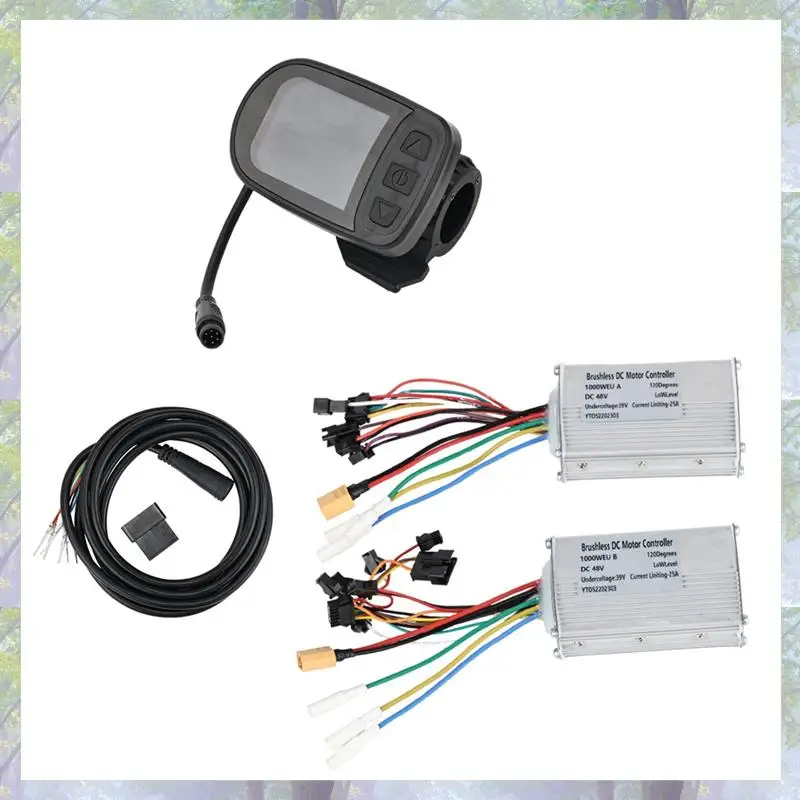 Recién llegado, pantalla LCD para patinete, controlador de 48V 25A para KUGOO g-booster, tablero de patinete eléctrico, controlador delantero y trasero, Pa de repuesto