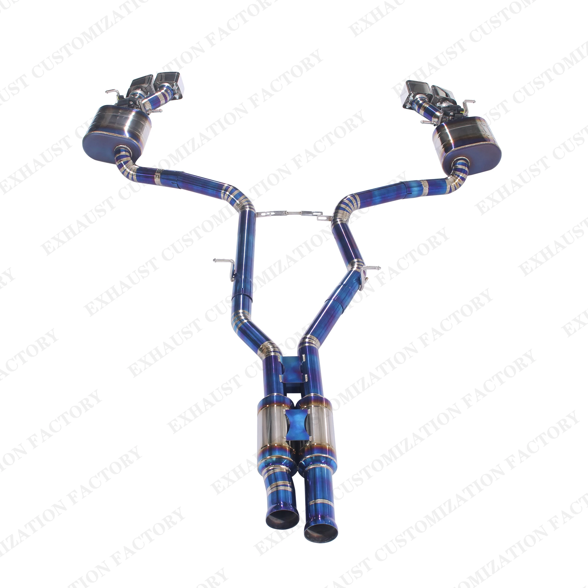 Performance Valved Sport Exhaust System for CLS 63 500 550 AMG High Flow Downpipe