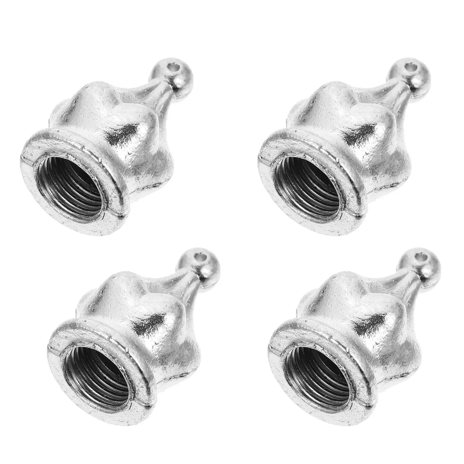 4pcs Lamp Finials Zinc Alloy Heavy-Duty Light Knobs for Table Floor Lamps, Crystal Chandelier, Porch & Dining Room