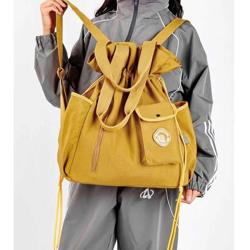 Fashion Drawstring Backpacks Women Large Capacity Travel Backpack Casual Lightweight Backpack Versatile Shoulder Bags Handbag