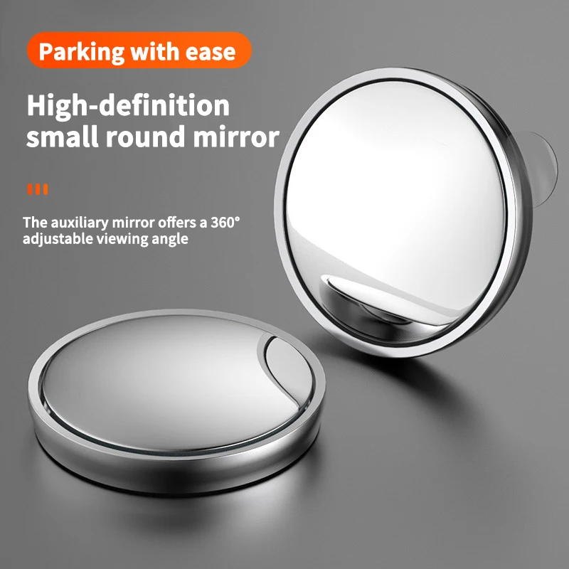 Car Side View Auxiliary Mirror 360-Degree Adjustable Blind Spot Mirror Suction Cup Blind Spot Mirror Waterproof and Anti-Fog Blind Spot Mirror Suitable for All Car Models