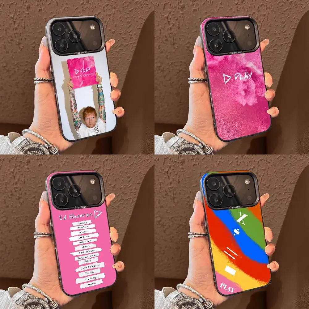 

E-Ed Sheeran Play Phone Case For iPhone 17,16,15,14,13,12,11,Pro,Max,Plus,E,Air,Mini Black Tpu Cover