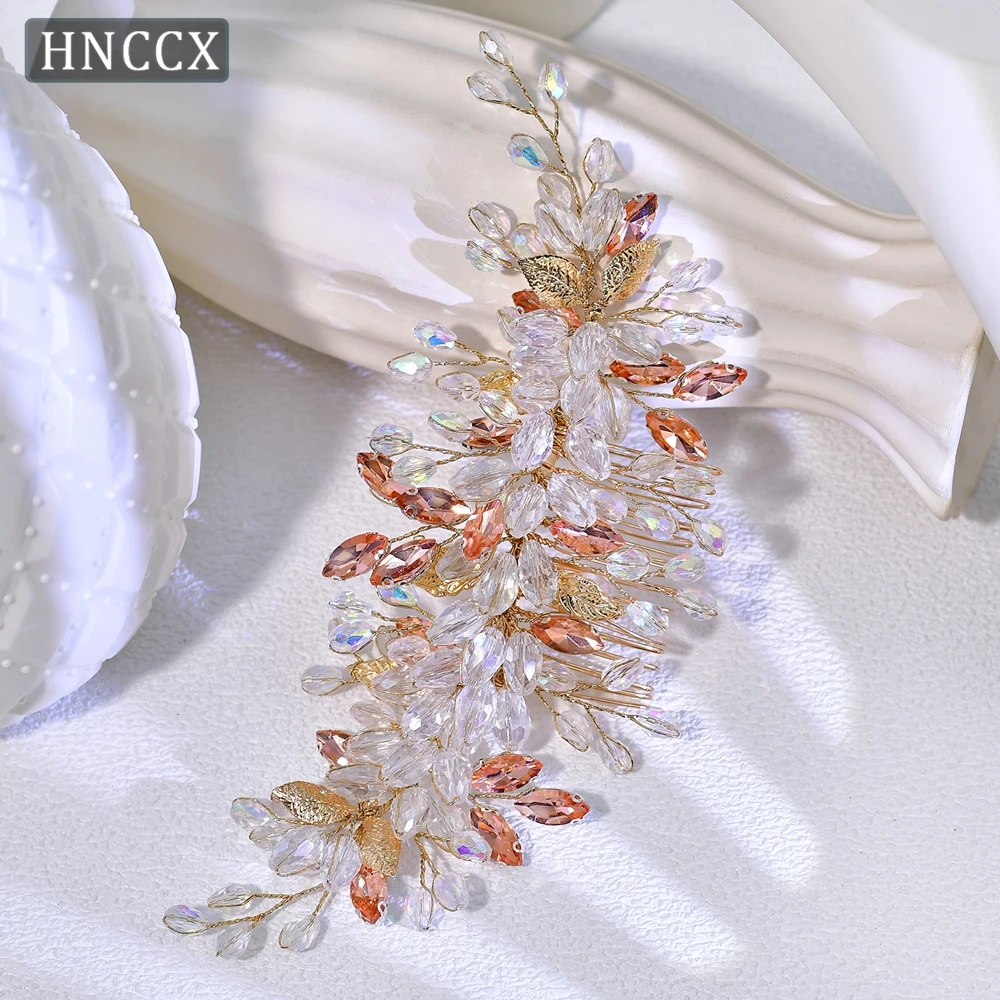 

YouLaPan Exquisite Bridal Wedding Hair Comb Handmade Rhinestone Making Fashionable Ladies' Banquet Dance Hair AccessoriesHP317