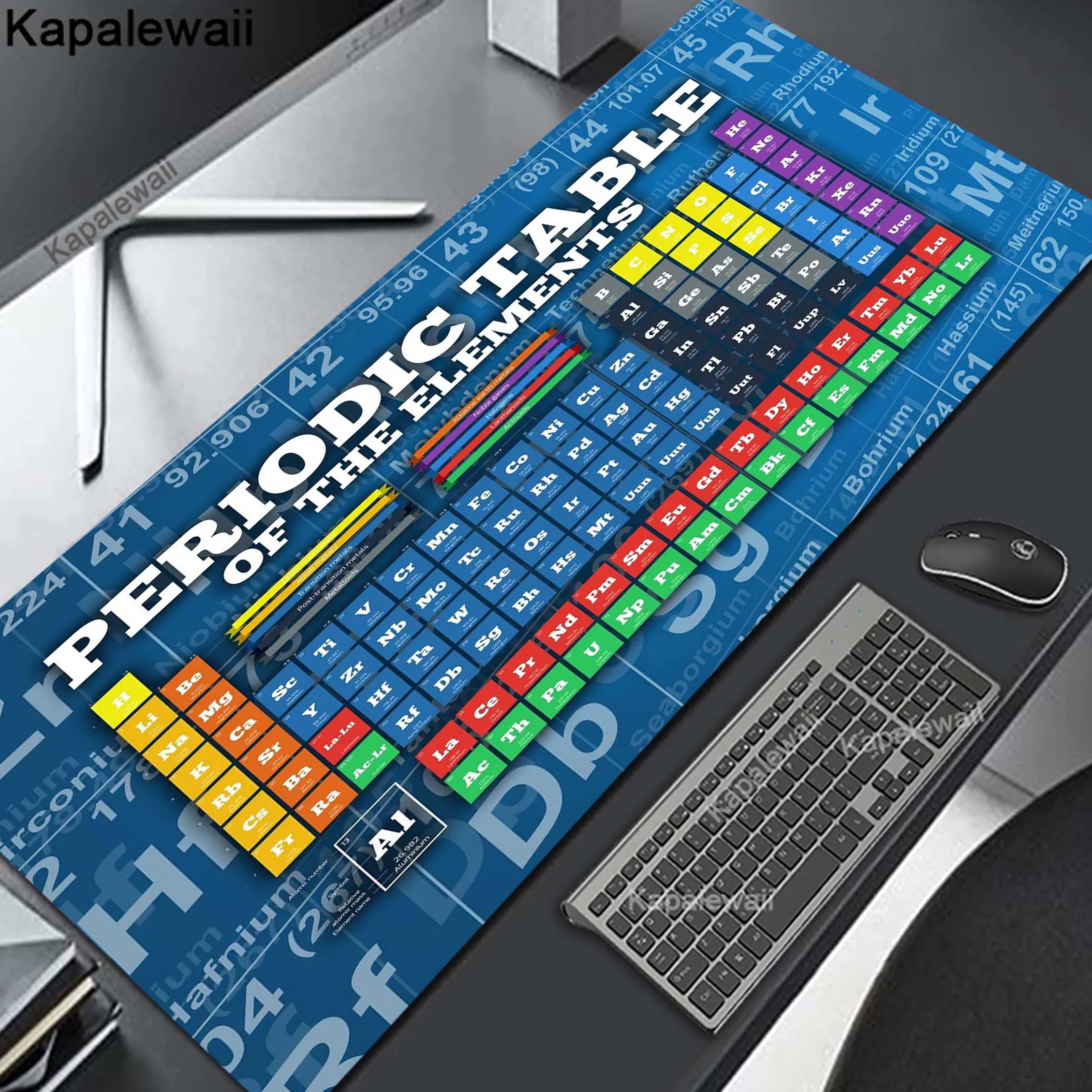 

Mouse Pad Gaming XXL Mousepad Computer Keyboard Pad Mouse Mat Gamer Office Carpet Periodic Table Of Elements Table Mat Desktop