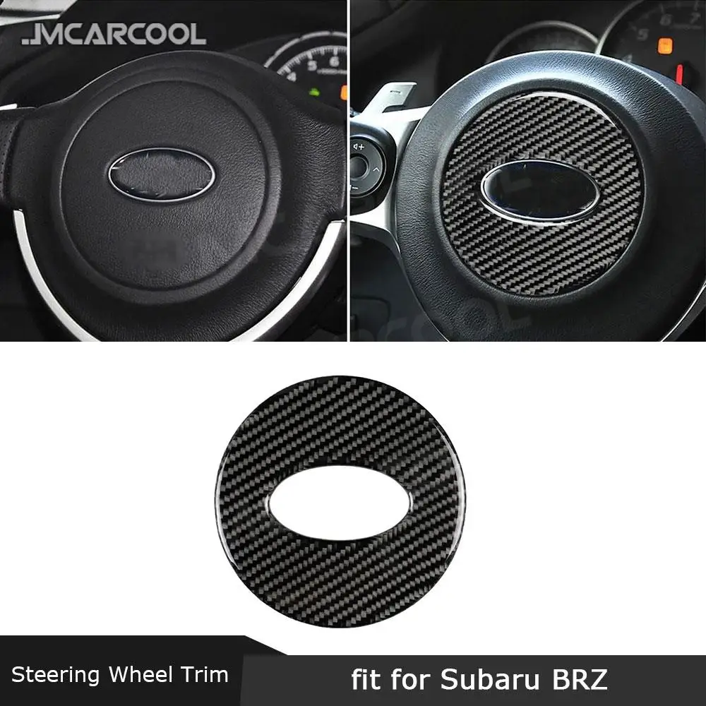 

JMCARCOOL карбоновый руль автомобиля с центральным логотипом, накладка на рамку, наклейка для Subaru BRZ 2013-2017