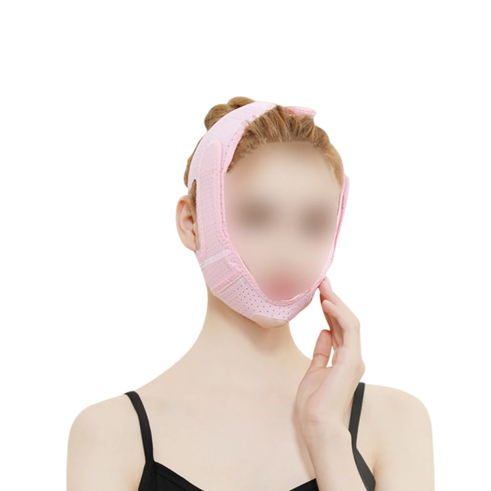 

Adjustable Chin Strap Breathable Skin-Friendly Masseter Muscle Support Band Elastic Facial
