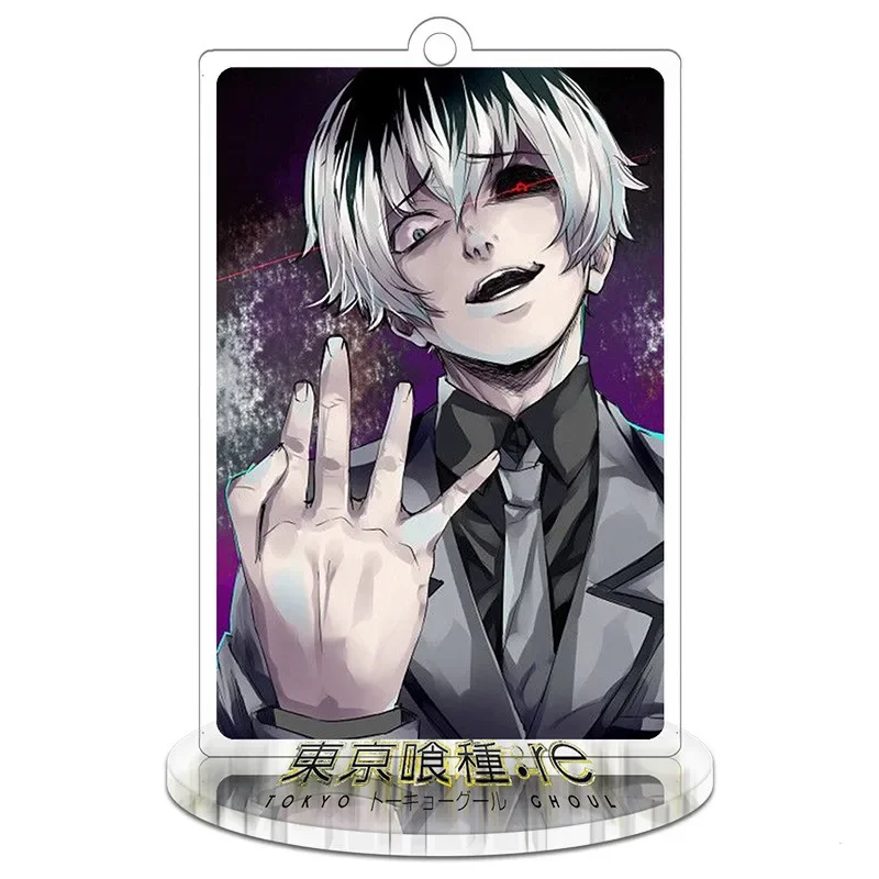 Anime Tokyo Ghoul RE Haise Ken Saiko Kuki Tooru Acrylic Model Doll Keychain  Action PVC Figure Toy Keyring Pendant 9cm