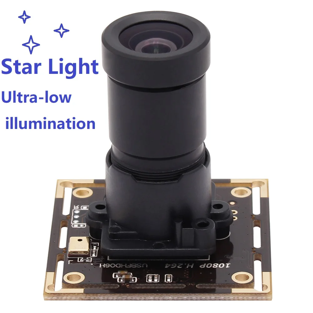 

SVPRO 1080P USB Camera Module 0.01lux Low Illumination IMX323 USB Webcam Board 2MP 30fps H.264 Industrial Camera for Monitoring