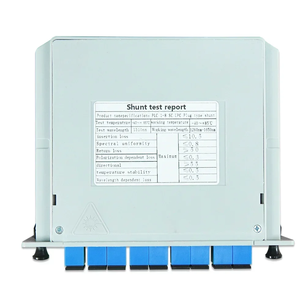 OPTFOCUS 광섬유 스플리터 PLC SC APC UPC 1X2 1X8 1X16 FTTH 플러그인 타입 광섬유 스플리터 APC UPC