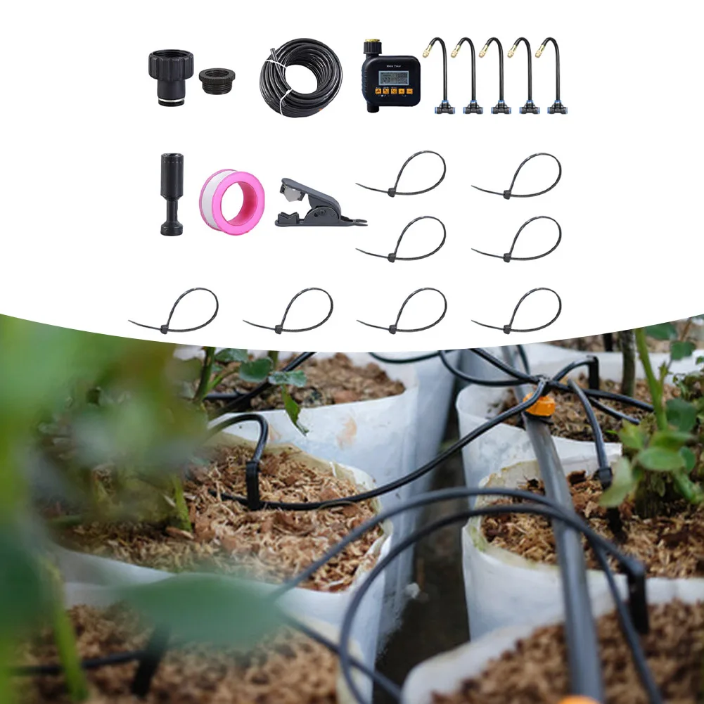 

1 Set Irrigation Kit Automatic Plant Watering Sprinklers 360° Integrated-Nozzle Automatic Plant Watering & Irrigation Kit