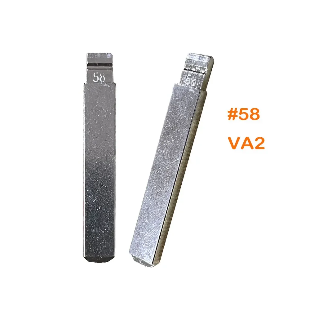 

10 шт. 58 # VA2 Металлический необрезанный пустой откидной лезвие дистанционного ключа для Peugeot Citroen Renault для Keydiy KD Xhorse VVDI JMD Пустой дистанционный ключ