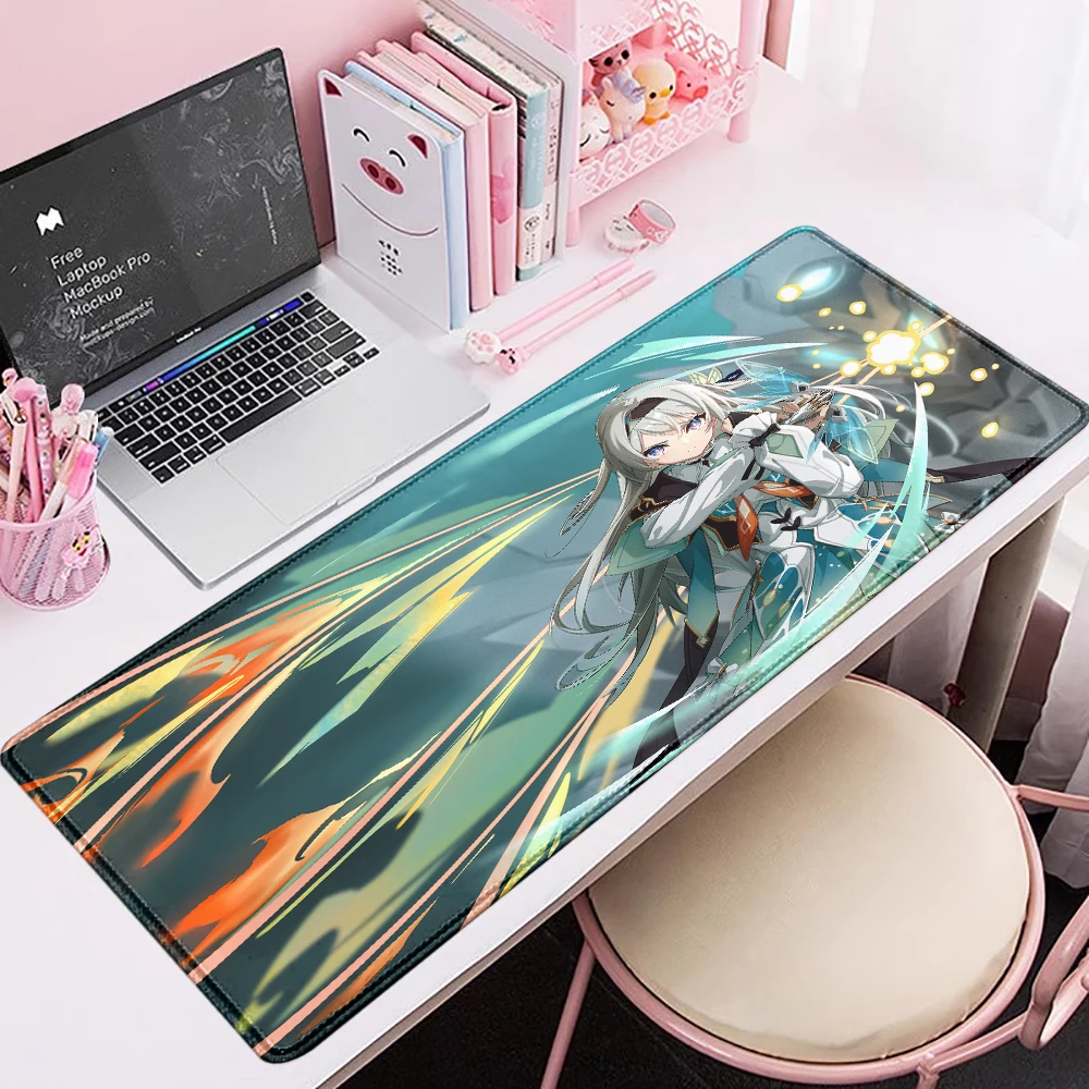 

Honkai Star Rail Firefly Gaming Accessories XXL Office Gamer Keyboard Desk Mat Non-Slip Laptop Notebook rubber kawaii Mouse pad