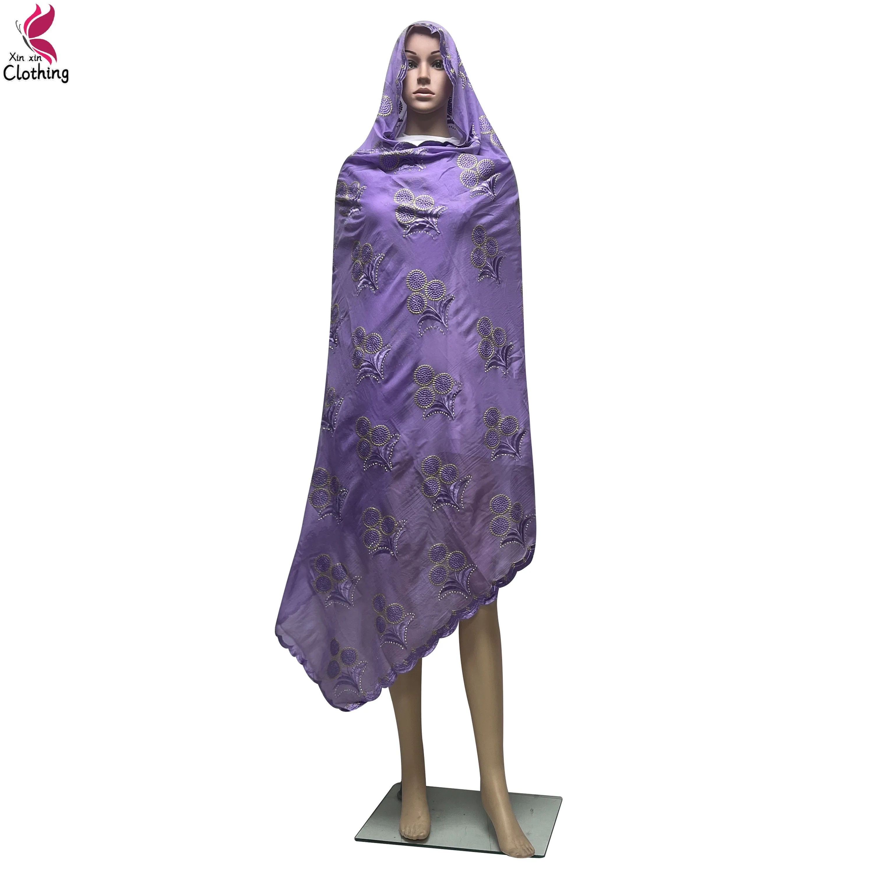 Muslimischen Neue Design Mode Schal Afrikanische Frauen Schals Diamant Stickerei Baumwolle Großen Schal Islam Frauen Hijab für Schals Pashmina