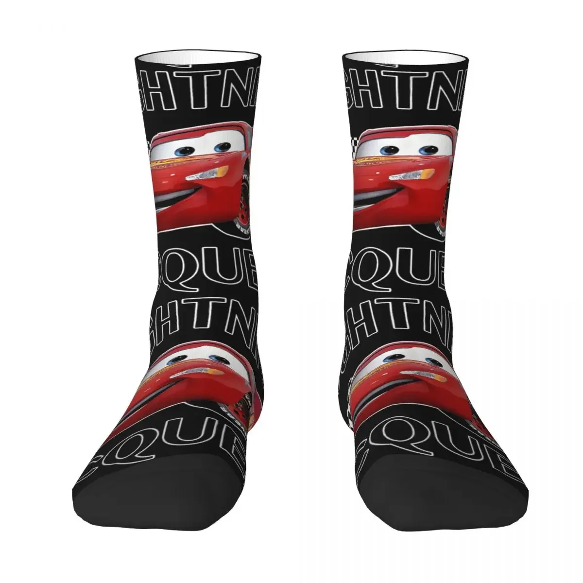 

Lightning 95 Socks Men's Women's Polyester Fashion Racing Car Socks Crazy Spring Summer Autumn Winter Socks Gift