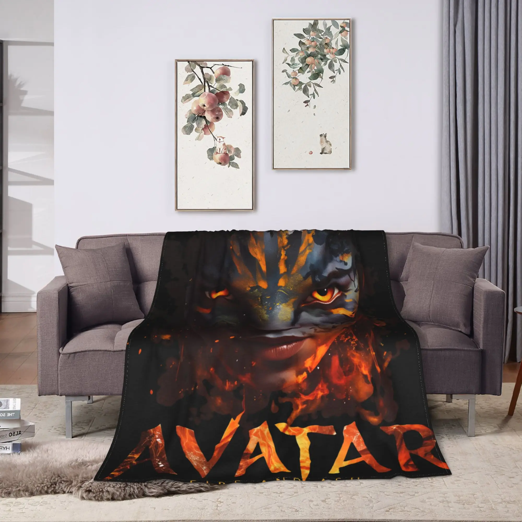 Avatar Fire and Ash Blanket Quality Warm Soft  Throw Blanket Winter Boy Girl Outdoor Fashion Bedspread