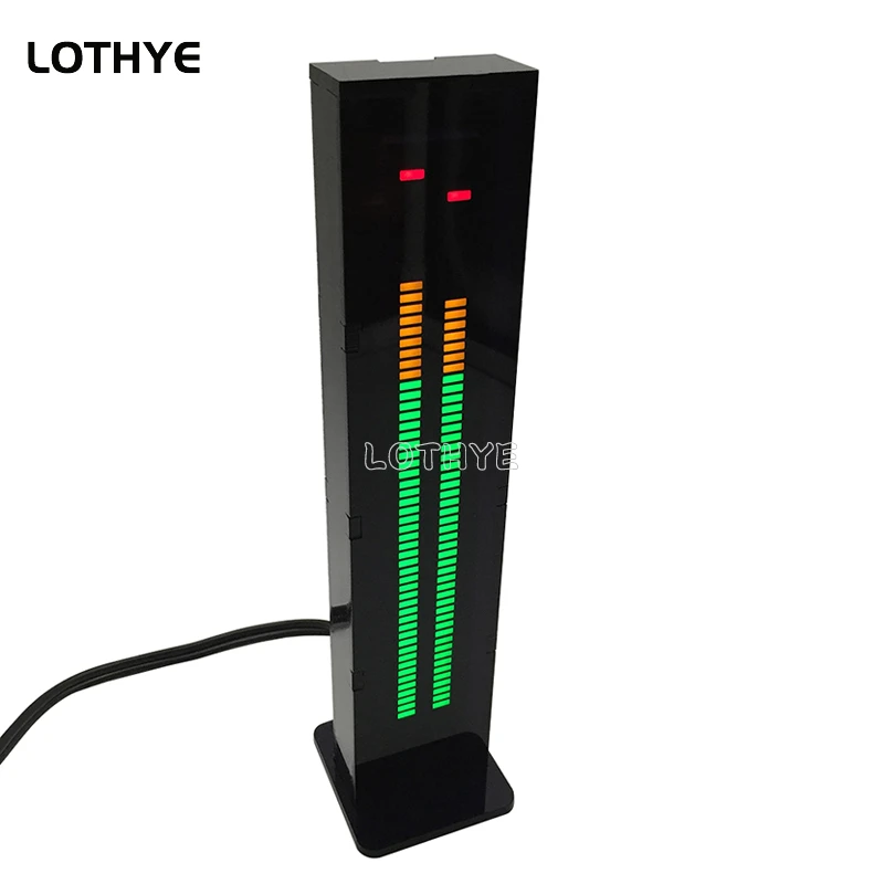 LED Music Spectrum rhythm Indicator Dual Channel DC5V 60-segment Professional Level Volume Display Electronic Light VU Meter DIY